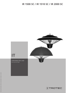 Manuale Trotec IR 1500 SC Riscaldamento esterno