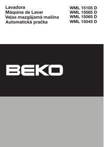 Návod BEKO WML 15045 D Práčka