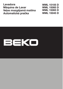 Manual de uso BEKO WML 15105 D Lavadora