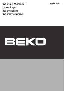 Handleiding BEKO WMB 51431 Wasmachine