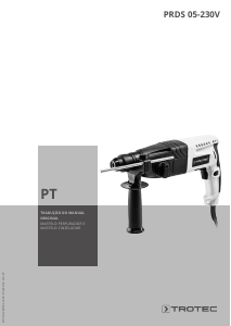 Manual Trotec PRDS 05‑230V Martelo perfurador