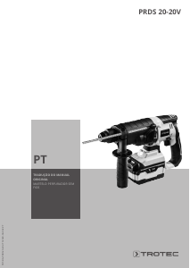 Manual Trotec PRDS 20-20V Martelo perfurador