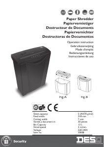 Bedienungsanleitung Desq 20008 Aktenvernichter