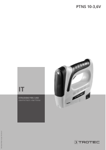 Manuale Trotec PTNS 10-3.6V Graffatrice