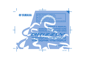 Handleiding Yamaha Grizzly 700 (2019) Quad