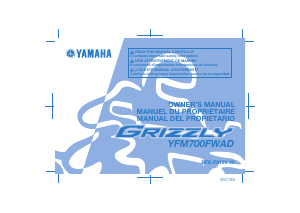 Handleiding Yamaha Grizzly 700 (2021) Quad