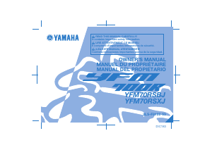 Handleiding Yamaha YFM700R (2018) Quad