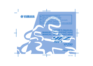 Handleiding Yamaha YFZ50 (2021) Quad