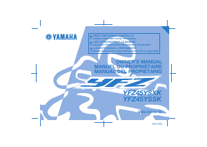 Manual Yamaha YFZ450 (2019) Quad