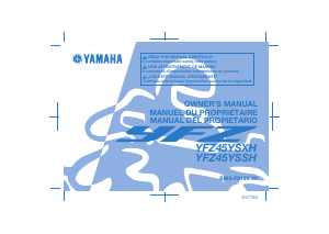 Manual Yamaha YFZ450R (2017) Quad