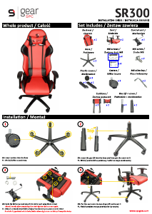 Instrukcja SPC Gear SR300 Krzesło biurowe