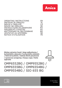 Instrukcja Amica SIO 655 BG Okap kuchenny