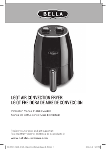 Manual de uso Bella 14683 Freidora