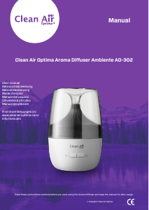 Mode d’emploi Clean Air AD-302 Diffuseur d'arôme