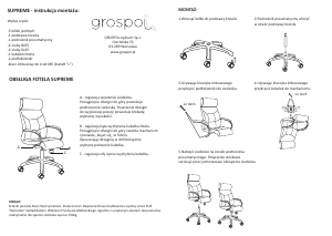Instrukcja Grospol Supreme Krzesło biurowe