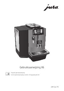 Handleiding Jura X6 Koffiezetapparaat