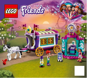 Manual de uso Lego set 41688 Friends Mundo de Magia - Caravana