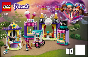 Instrukcja Lego set 41687 Friends Magiczne stoiska w wesołym miasteczku