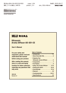 Handleiding Muji AD-SD1-CE Aromaverstuiver