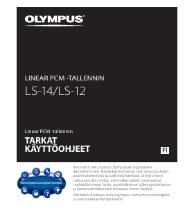Käyttöohje Olympus LS-14 Äänitallennin