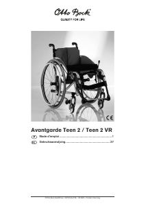 Mode d’emploi Ottobock Avantgarde Teen 2 VR Fauteuil roulant