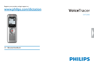 Handleiding Philips DVT2050 Voice Tracer Audiorecorder