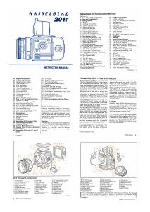 Manual Hasselblad 201F Camera