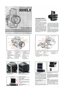 Handleiding Hasselblad 500ELX Camera