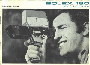 Manual Bolex 160 Camcorder