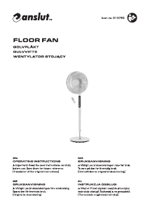 Manual Anslut 014-780 Fan