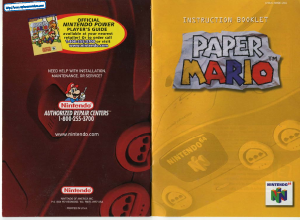 Manual Nintendo N64 Paper Mario