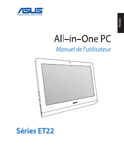 Mode d’emploi Asus ET2221AGKR Ordinateur de bureau