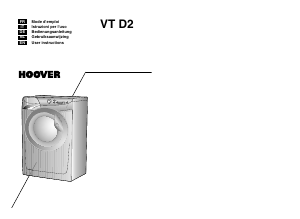 Manual Hoover VT 814 D21 Washing Machine