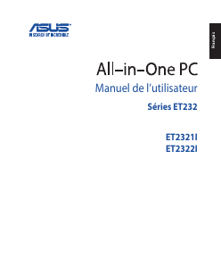 Mode d’emploi Asus ET2321INKH Ordinateur de bureau