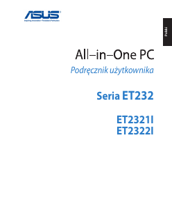 Instrukcja Asus ET2321INTH Komputer stacjonarny