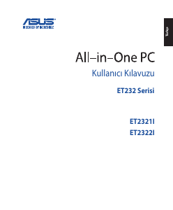 Kullanım kılavuzu Asus ET2321IUTH Masaüstü bilgisayar