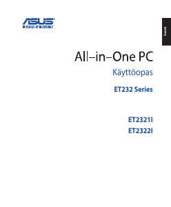 Käyttöohje Asus ET2321IUTH Pöytätietokone