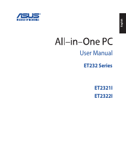 Manual Asus ET2321IUTH Desktop Computer