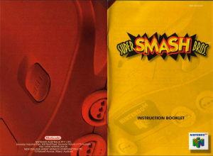 Manual Nintendo N64 Super Smash Bros.