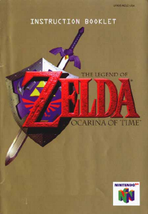 Manual Nintendo N64 The Legend of Zelda - Ocarina of Time