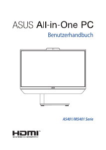 Bedienungsanleitung Asus M5401 Zen AiO 24 Desktop