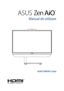 Manual Asus M5401 Zen AiO 24 Computer de birou