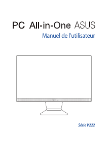 Mode d’emploi Asus V222UA Vivo AiO Ordinateur de bureau