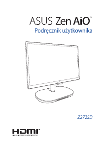 Instrukcja Asus Z272 Zen AiO 27 Komputer stacjonarny