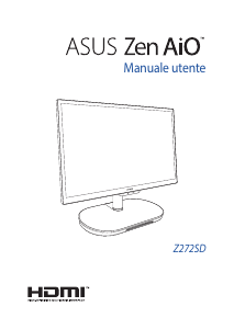 Manuale Asus Z272 Zen AiO 27 Desktop