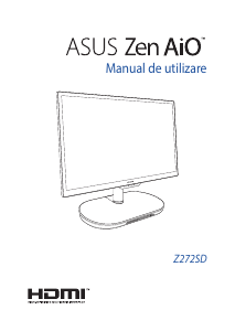 Manual Asus Z272 Zen AiO 27 Computer de birou