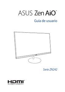 Manual de uso Asus ZN242 Zen AiO 24 Computadora de escritorio