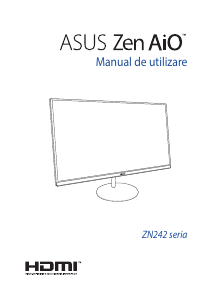 Manual Asus ZN242 Zen AiO 24 Computer de birou