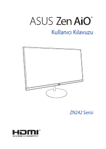 Kullanım kılavuzu Asus ZN242 Zen AiO 24 Masaüstü bilgisayar