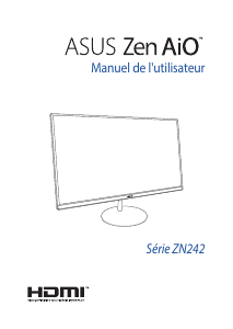 Mode d’emploi Asus ZN242 Zen AiO 24 Ordinateur de bureau